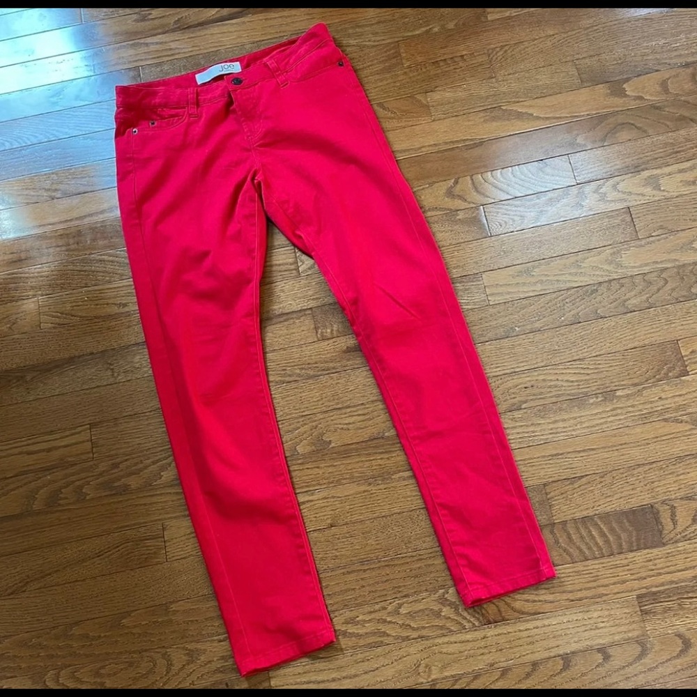 Joe Fresh Size 4 Red Stretch Jeans